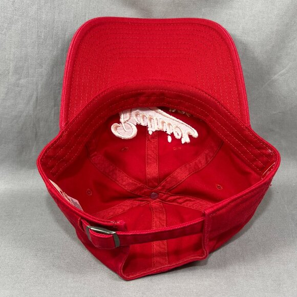 Rainier Beer American Needle Strapback Hat Red Slouch Adjustable USA Dad Mens - Picture 15 of 16